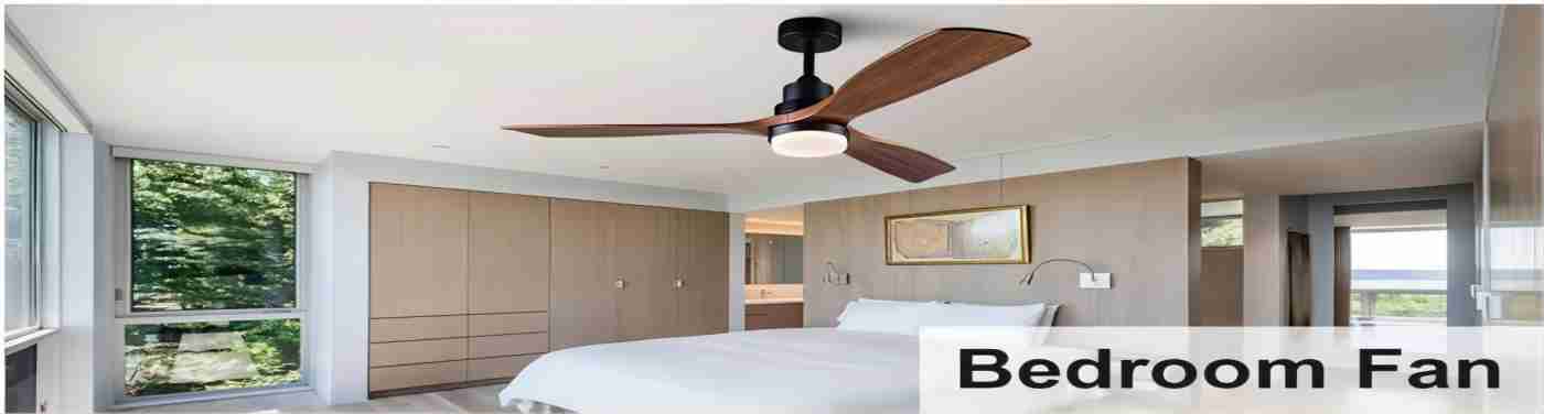 BOJUE 52 Indoor Outdoor 3 Wooden Blades Remote Control with Light Modern Ceiling Fan for Terrace Living Room Bedroom (Deep Walnut Blades)